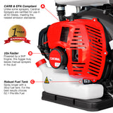 3HP Backpack Fogger Duster Leaf Blower 3-in-1 Sprayer for Pesticides