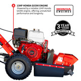 Stump Grinder with 12" Blades 13HP Honda GX390 Off-Road Tree Stump Removal