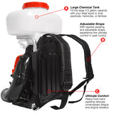3HP Backpack Fogger Duster Leaf Blower 3-in-1 Sprayer for Pesticides